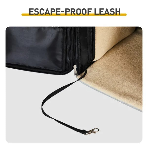 Pet Carrier Backpack, Expandable Cat Dog Carrier With Back Extension, Breathable Mesh Travel Backpack For Small Dogs Cats, Soft-Sided Pet Backpack Holds Up To 26 Lbs